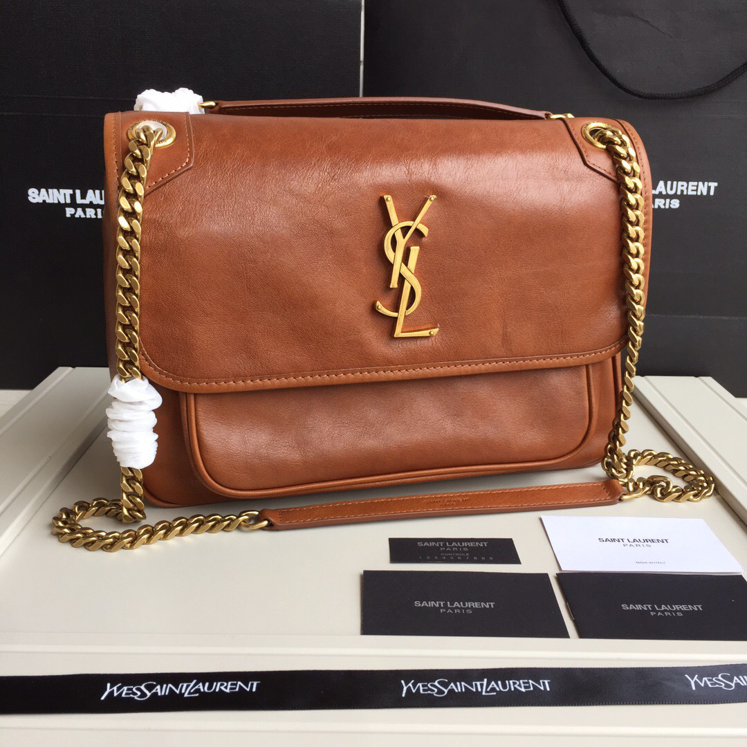Y51 Monogram shoulder bag in Brown
