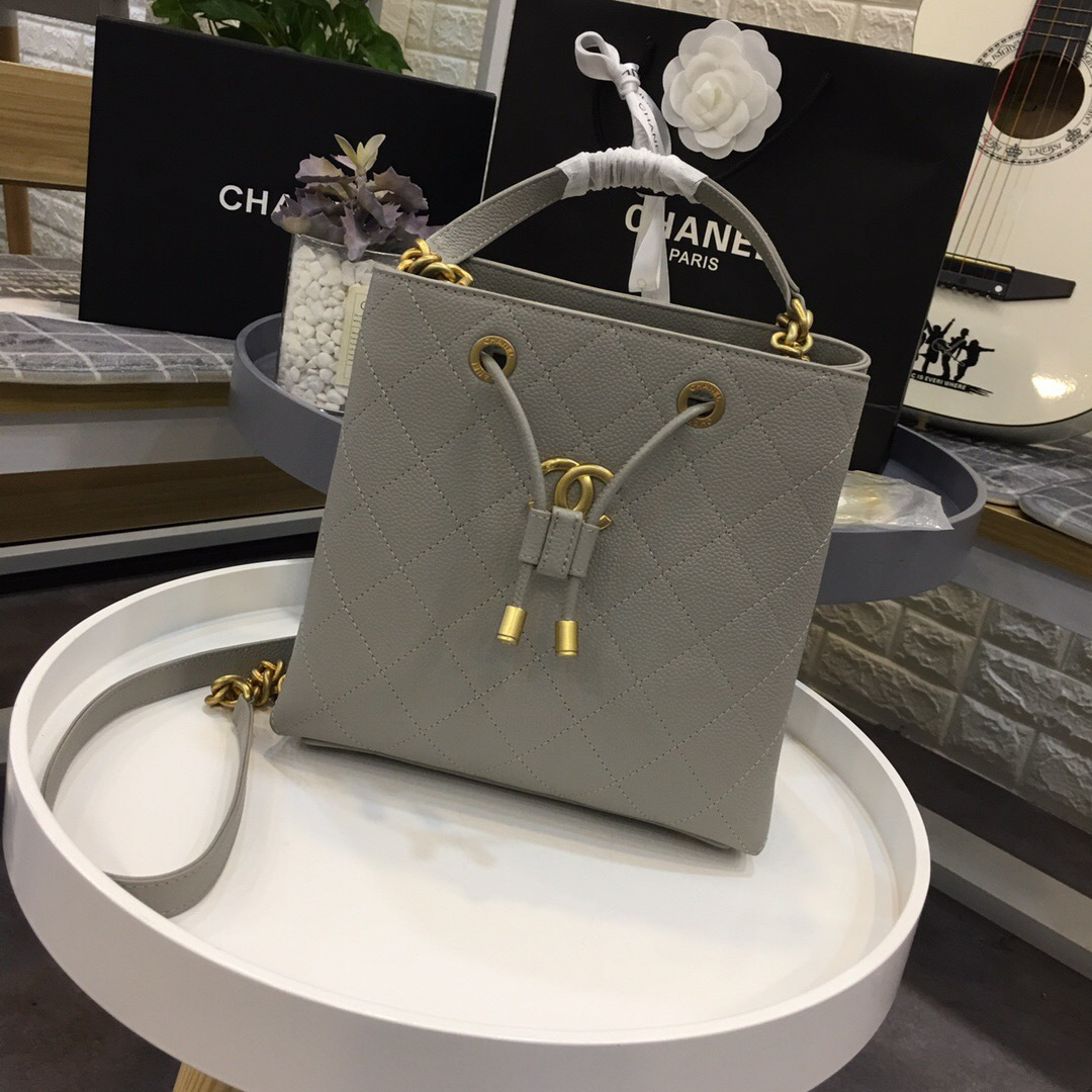 Ch**el Womens Shoulder Bags Gray AS0310