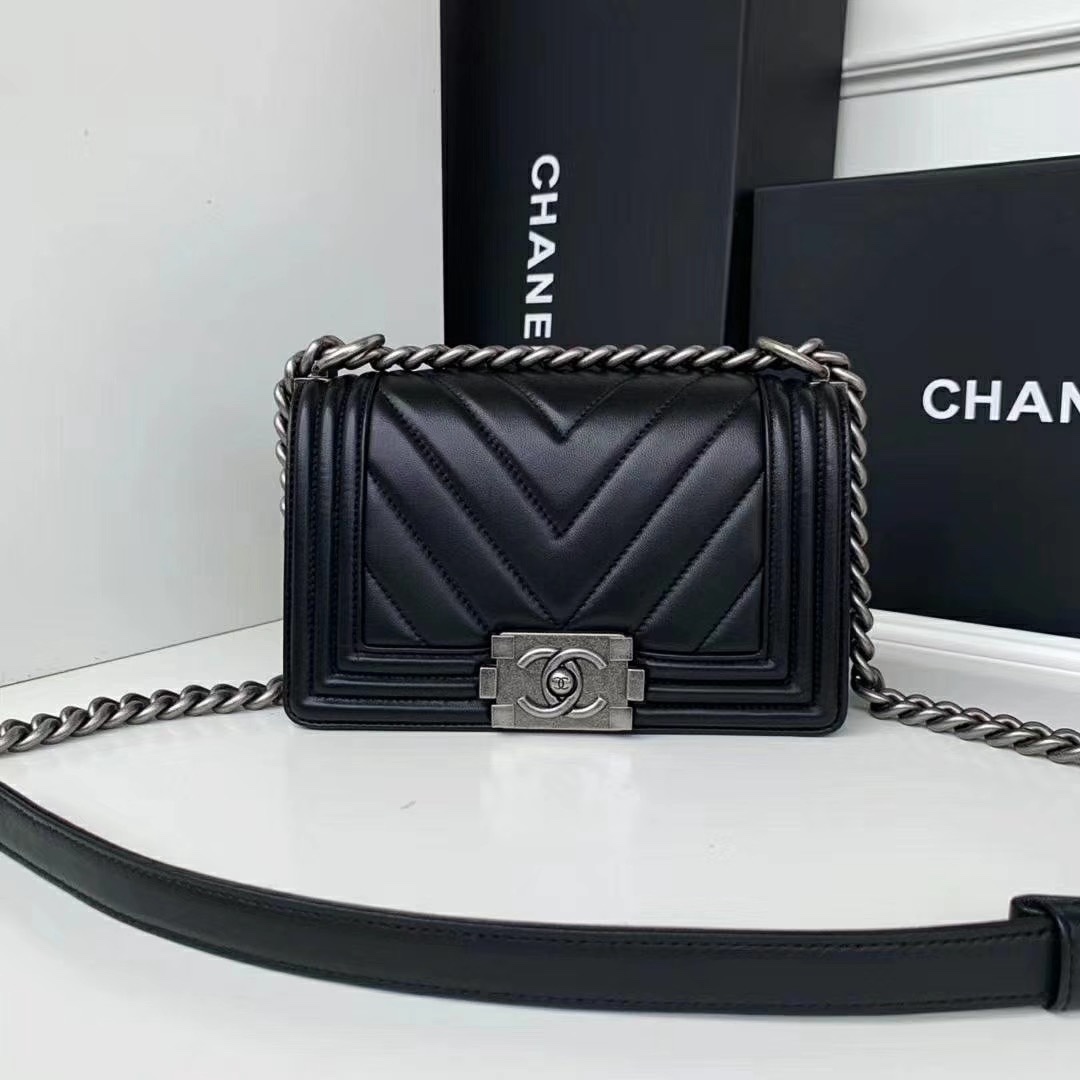 Ch**el Leboy Bag Lambskin 20cm 67085 02