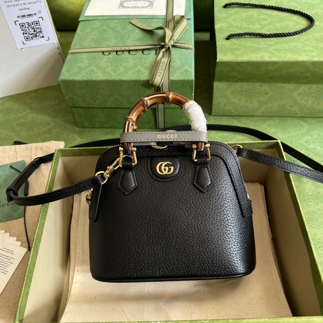 Gvc*1 Diana Bamboo Mini HandBag Black