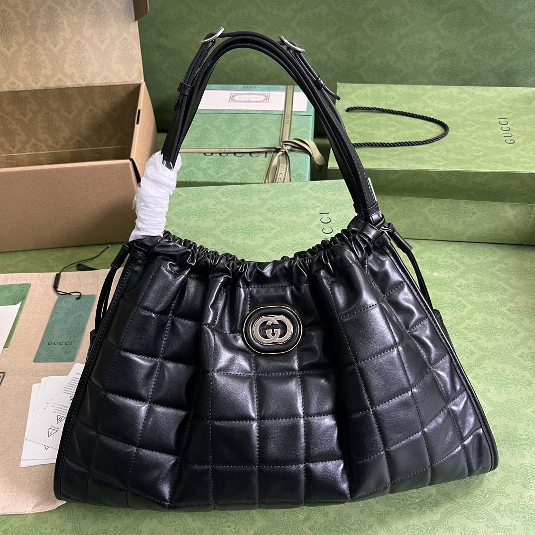 Bagsaaa Gvc*1 Deco large black tote bag - 43x 28x 8cm