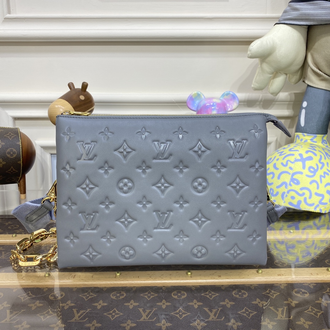 Bagsaaa L0vis Vvtt0n Coussin PM Grey - 26 x 20 x 12