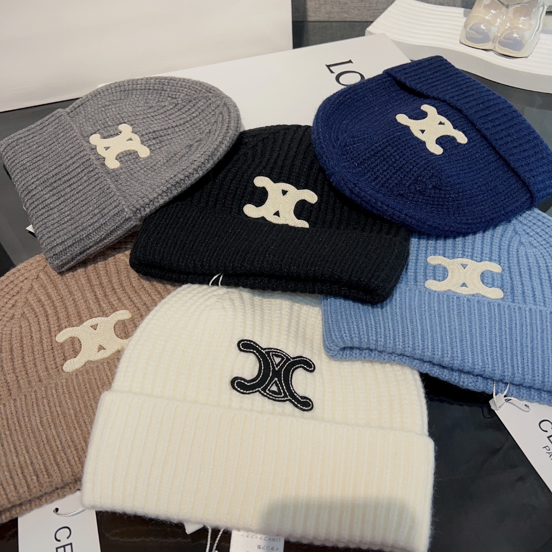 Bagsaaa Ce1i*e Triomphe Logo Beanie