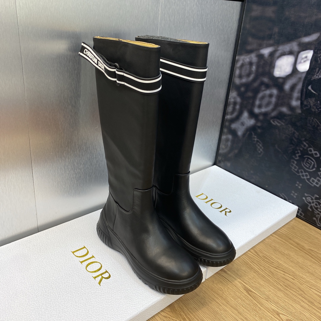 Bagsaaa D10r Over Knee Black Boots