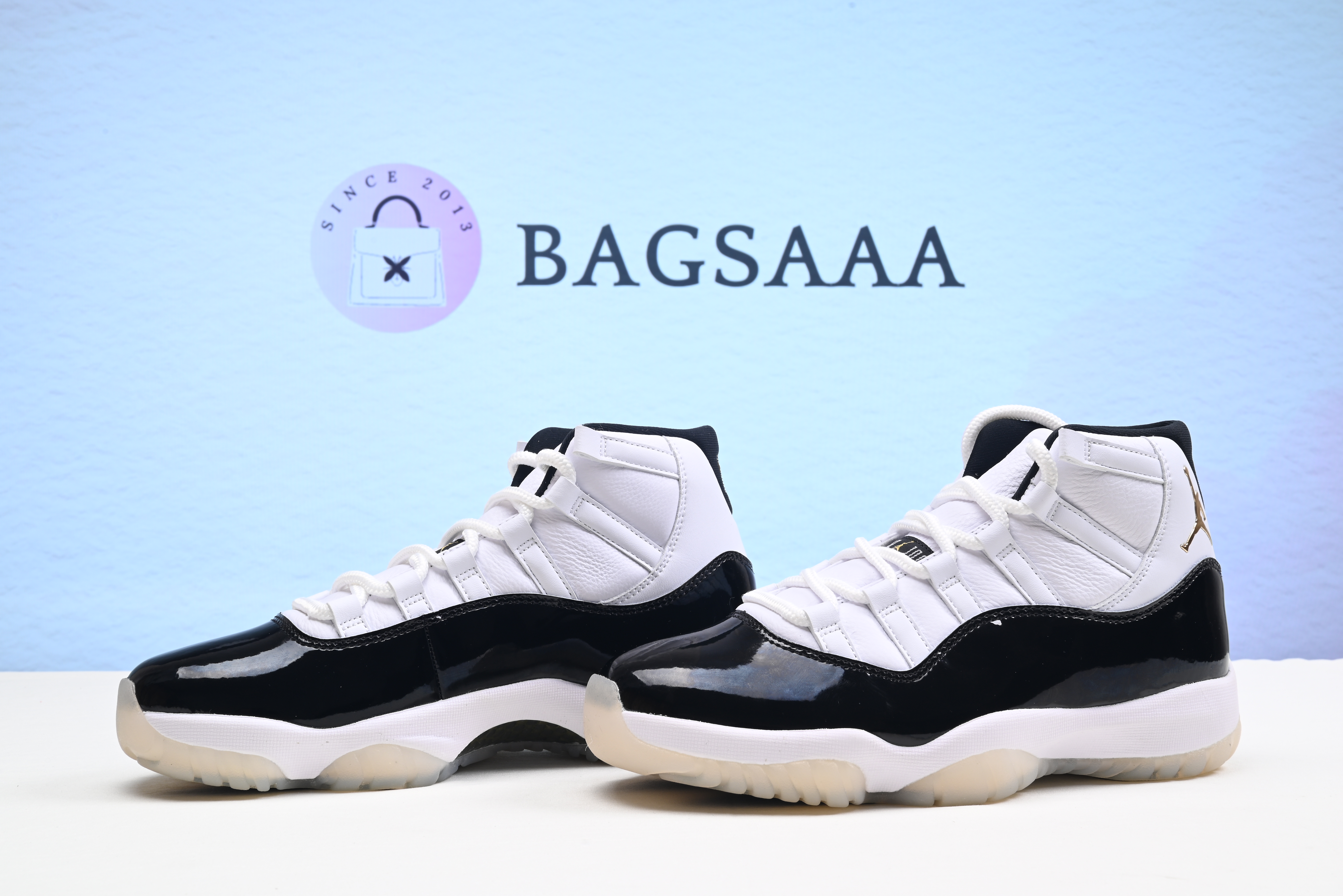 Air Jordan 11 DMP White Black Metallic Gold