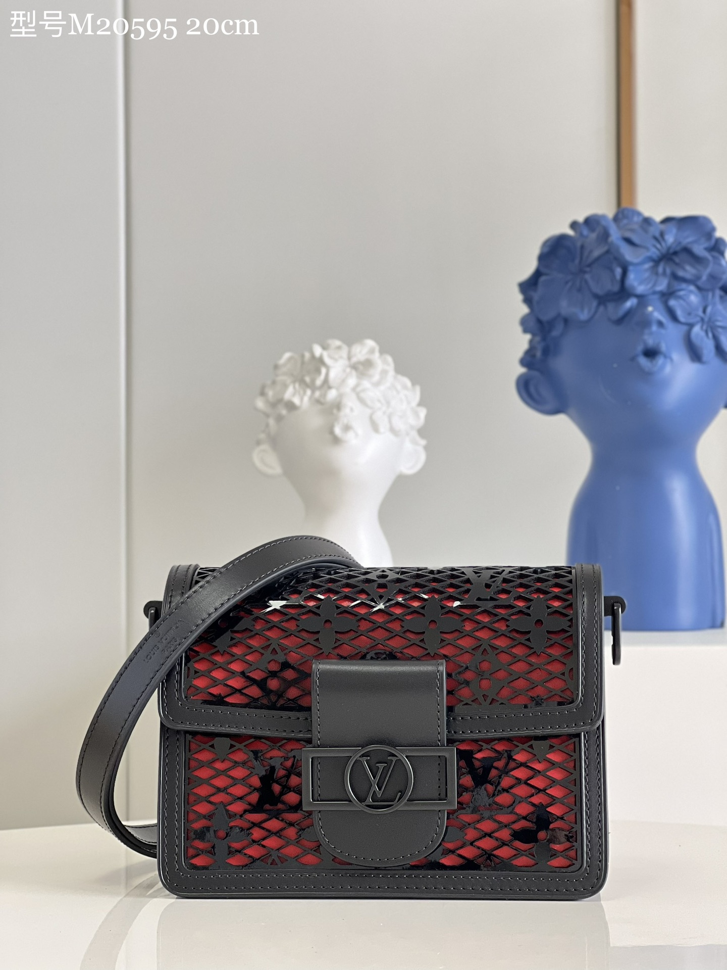 Bagsaaa L0vis Vvtt0n Dauphine Mini Lace Bag Black