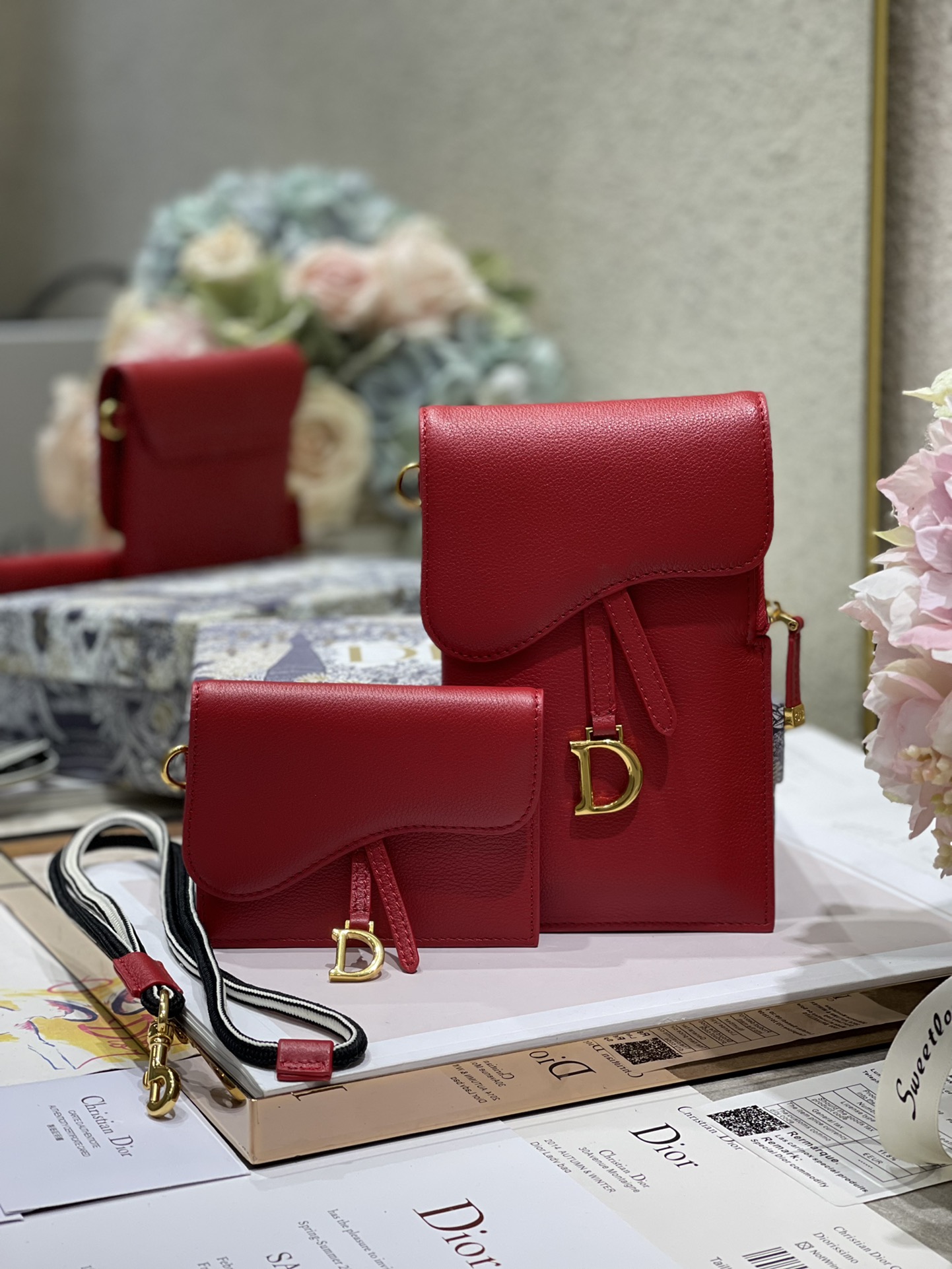 Bagsaaa D10r Saddle Multifunctional Pouch Red - 18.5x12x7.5cm