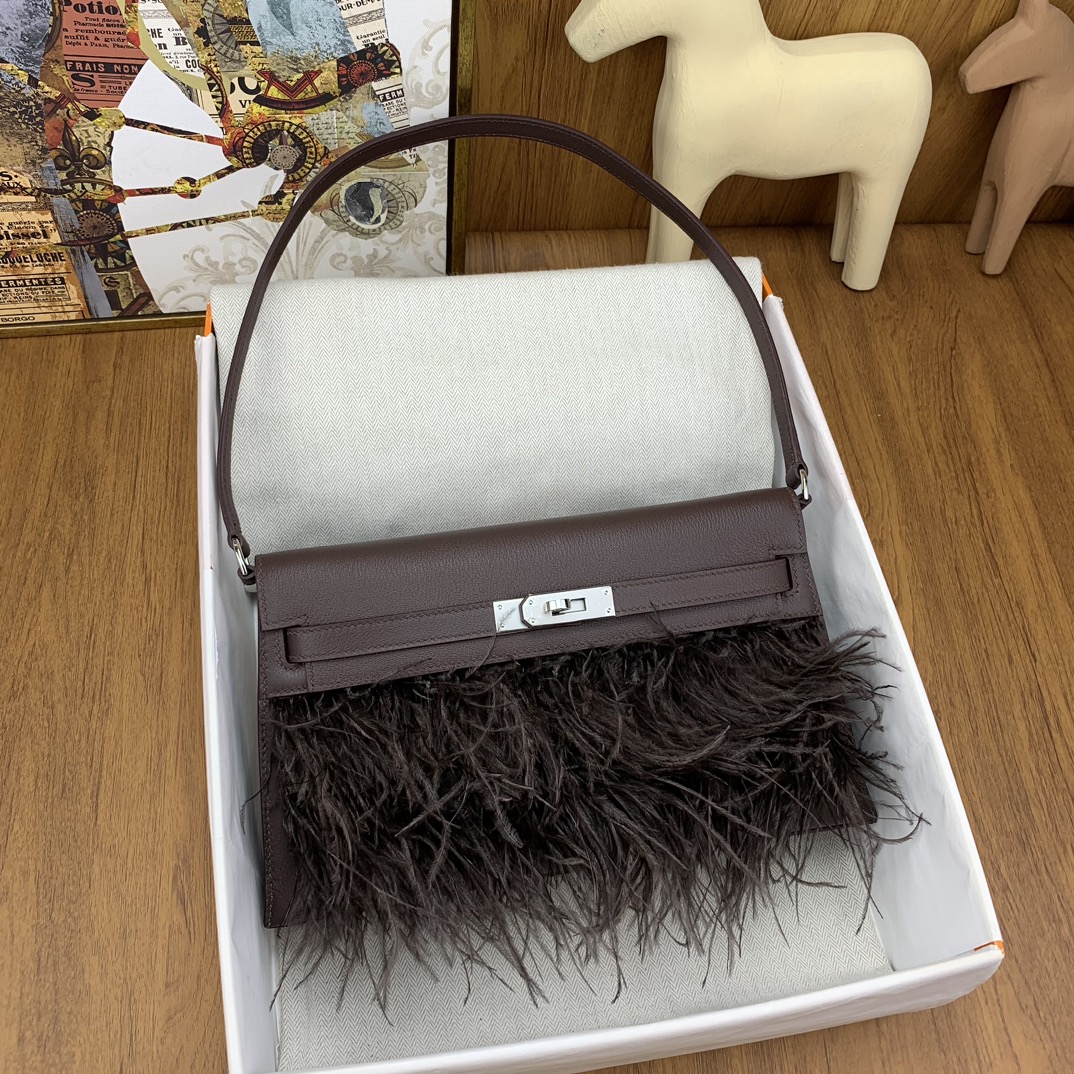 Bagsaaa H**me5 Kelly Elan Chamkila Brown - 28x16x4cm 