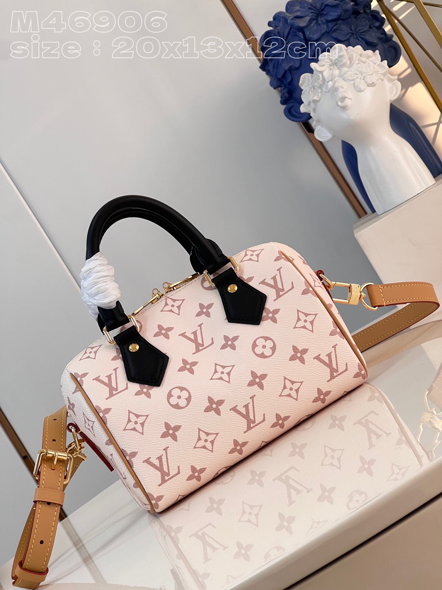 Bagsaaa L0vis Vvtt0n M46906 Speedy Bandoulière 20 Monogram Dune - 20 x 15 x 12.5 cm