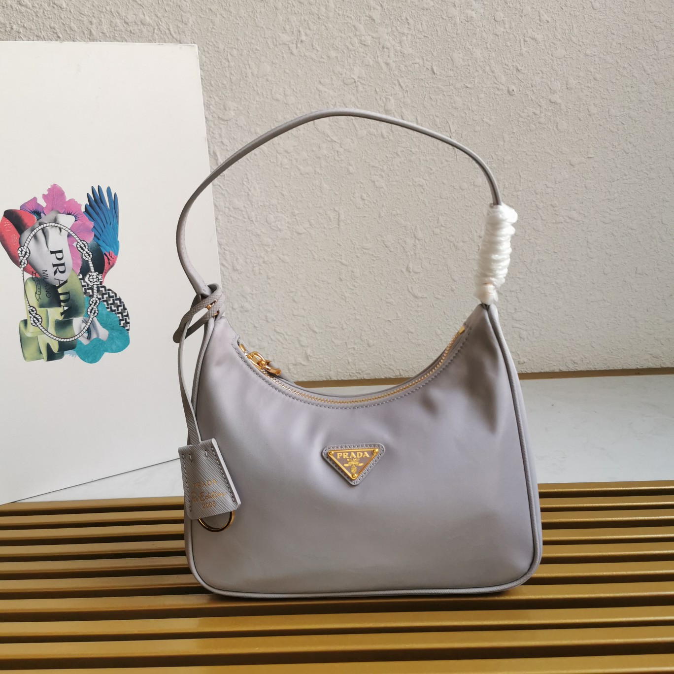 Bagsaaa Pra*a Re-Edition 2005 Re-Nylon mini bag purple - 22x18x6cm