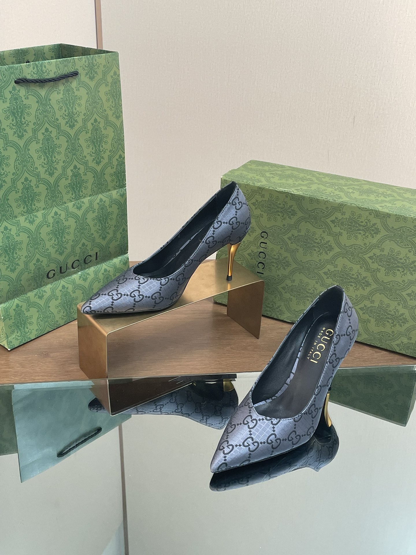 Bagsaaa Gvc*1 High Heel GG In Blue