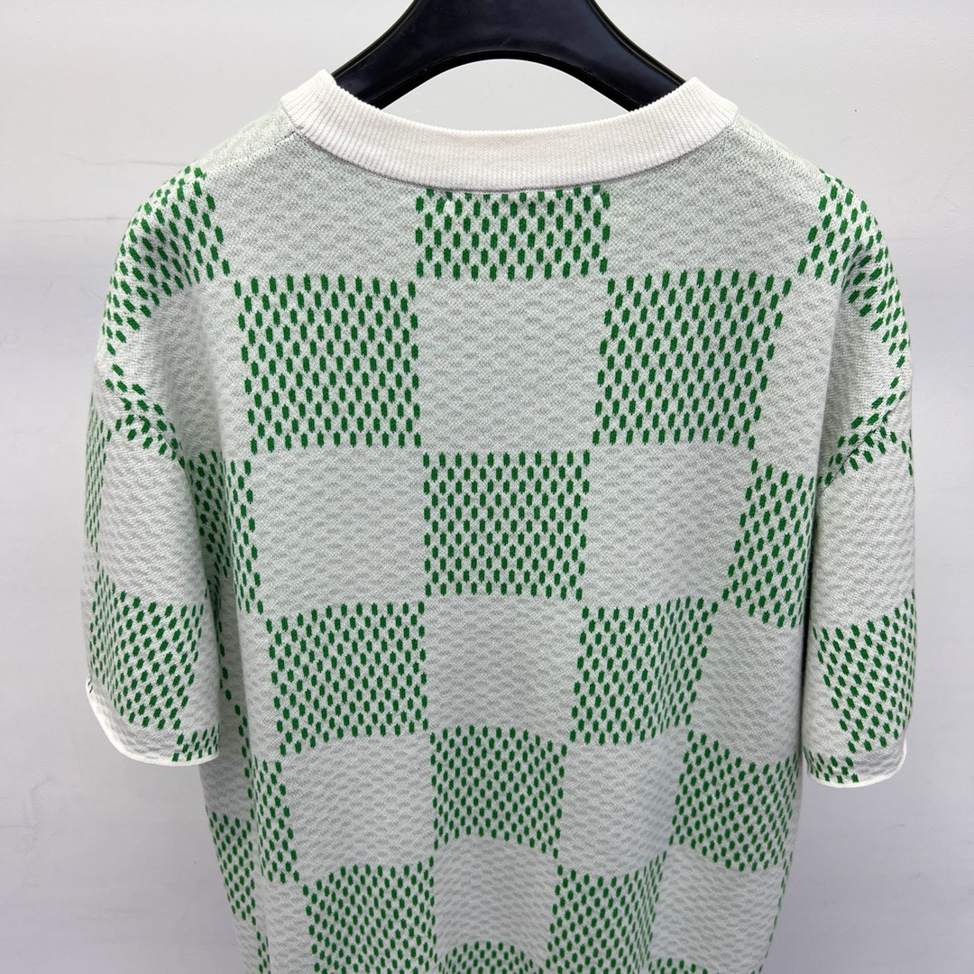 Bagsaaa Damier Graphic T-Shirt Green