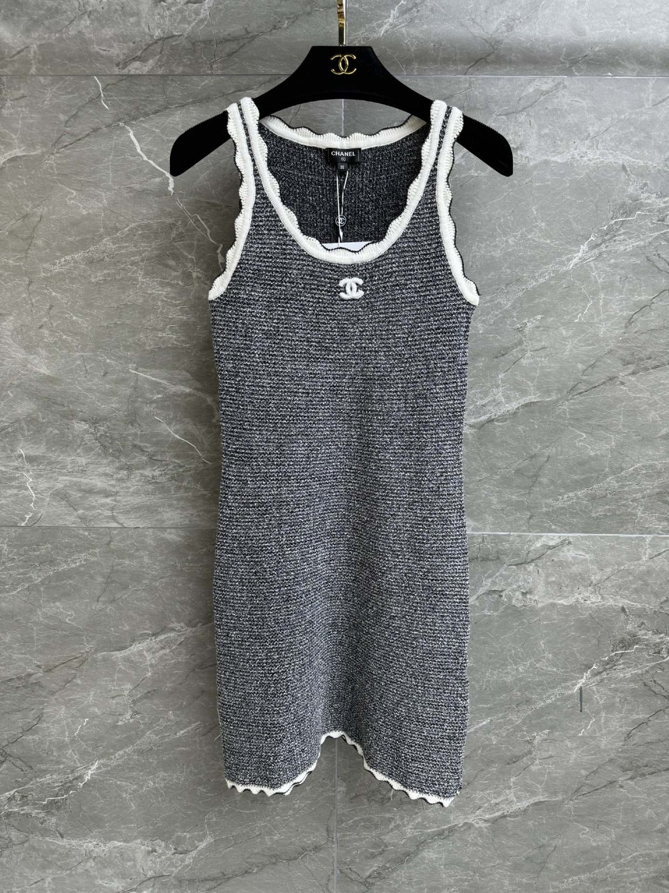 Bagsaaa Ch**el Gray Dress 2024