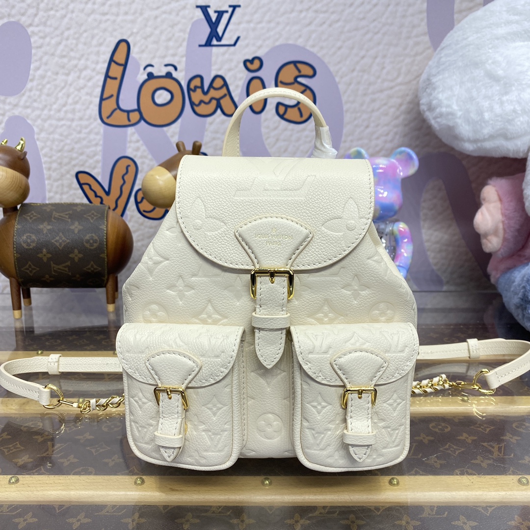 Bagsaaa L0vis Vvtt0n M47106 Backup Backpack Cream - 20 x 22 x 14 cm