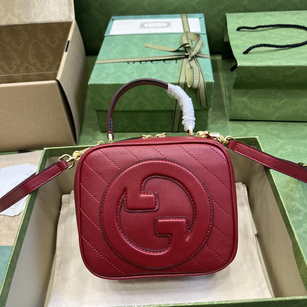Bagsaaa Gvc*1 Blondie Top Handle Bag 744434 Red - 17x15x9 cm