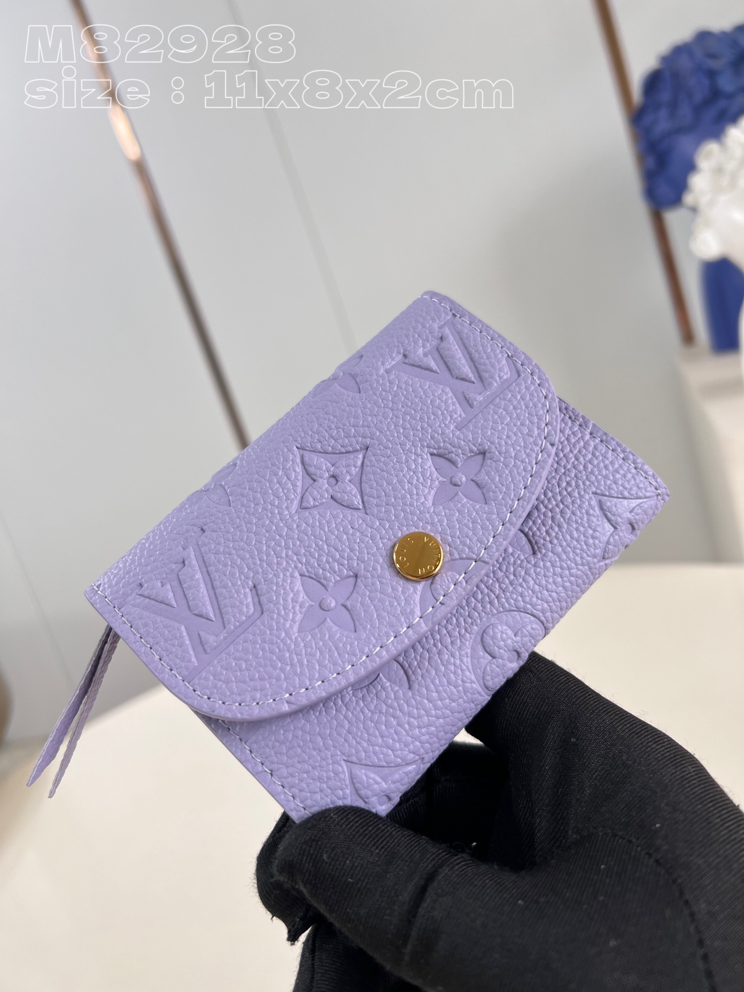 Bagsaaa L0vis Vvtt0n M82927 Rosalie Coin Purse Purple - 11 x 8 x 2.5 cm