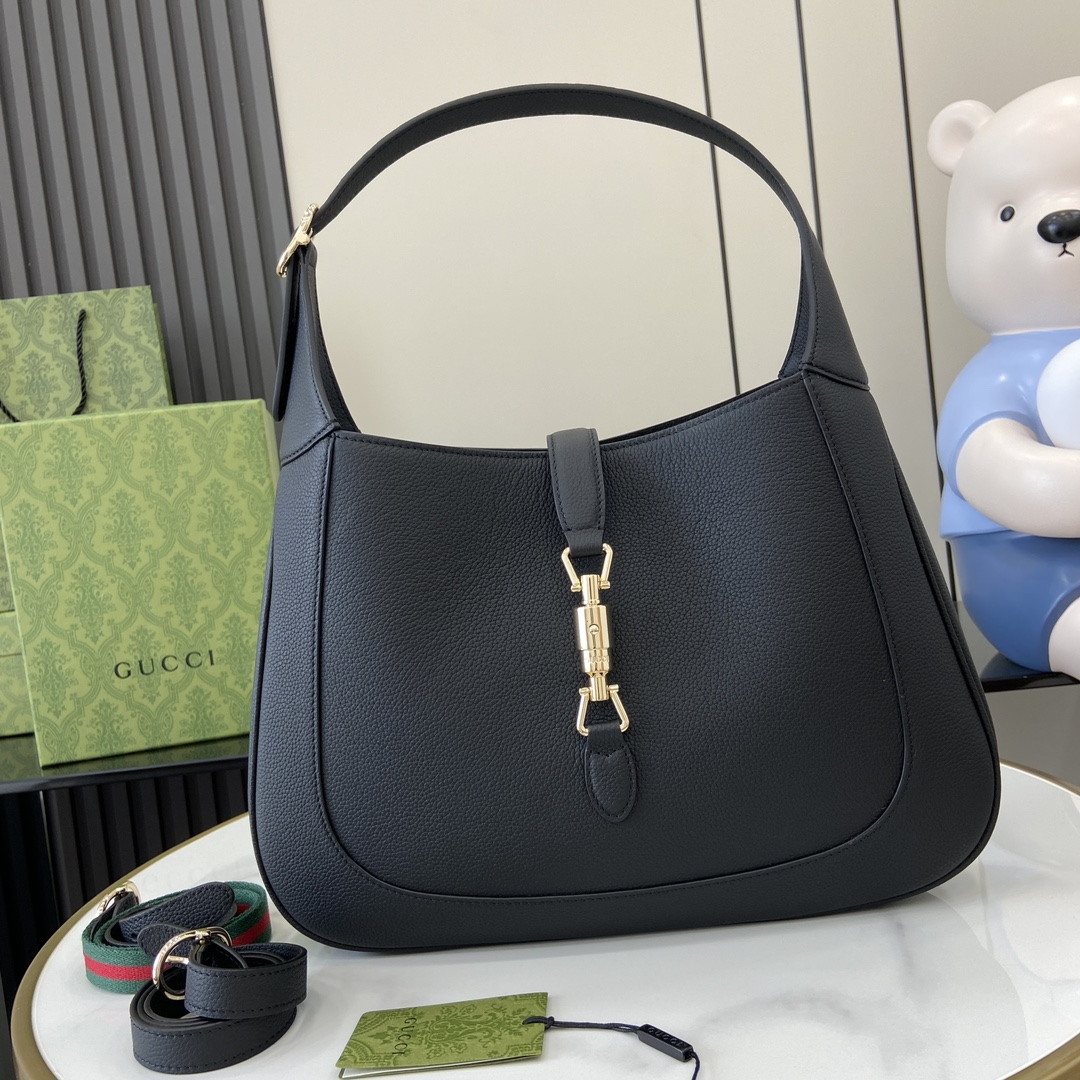 Bagsaaa Gvc*1 Jackie 1961 medium shoulder bag 810229 black - 35 x 32 x 5.5cm
