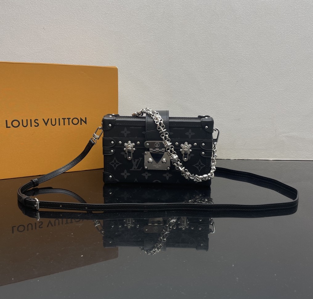 Bagsaaa L0vis Vvtt0n M11324 Petite Malle Black - 20 x 12.5 x 6 cm