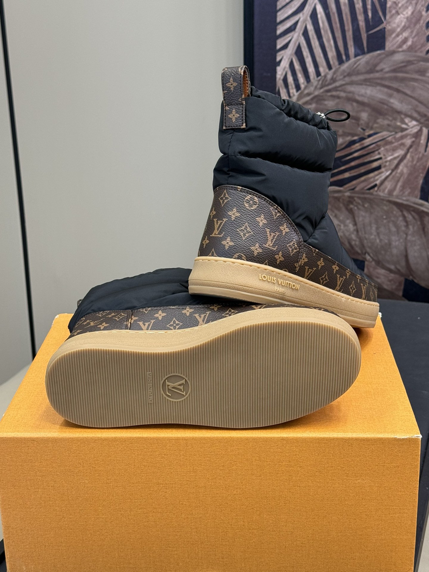 Bagsaaa LV Cloud Ankle Boot Black