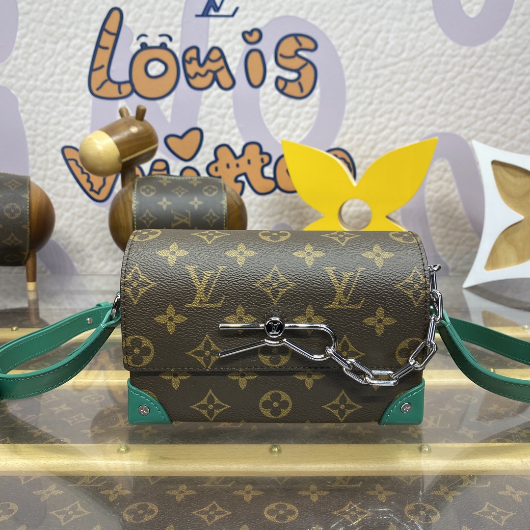 Bagsaaa L0vis Vvtt0n M12808 Steamer Bag Green - 18 x 11 x 6.5 cm