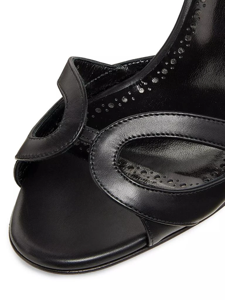 Bagsaaa Man010 B1ahn*k Elfa 90MM Leather Sandals Black