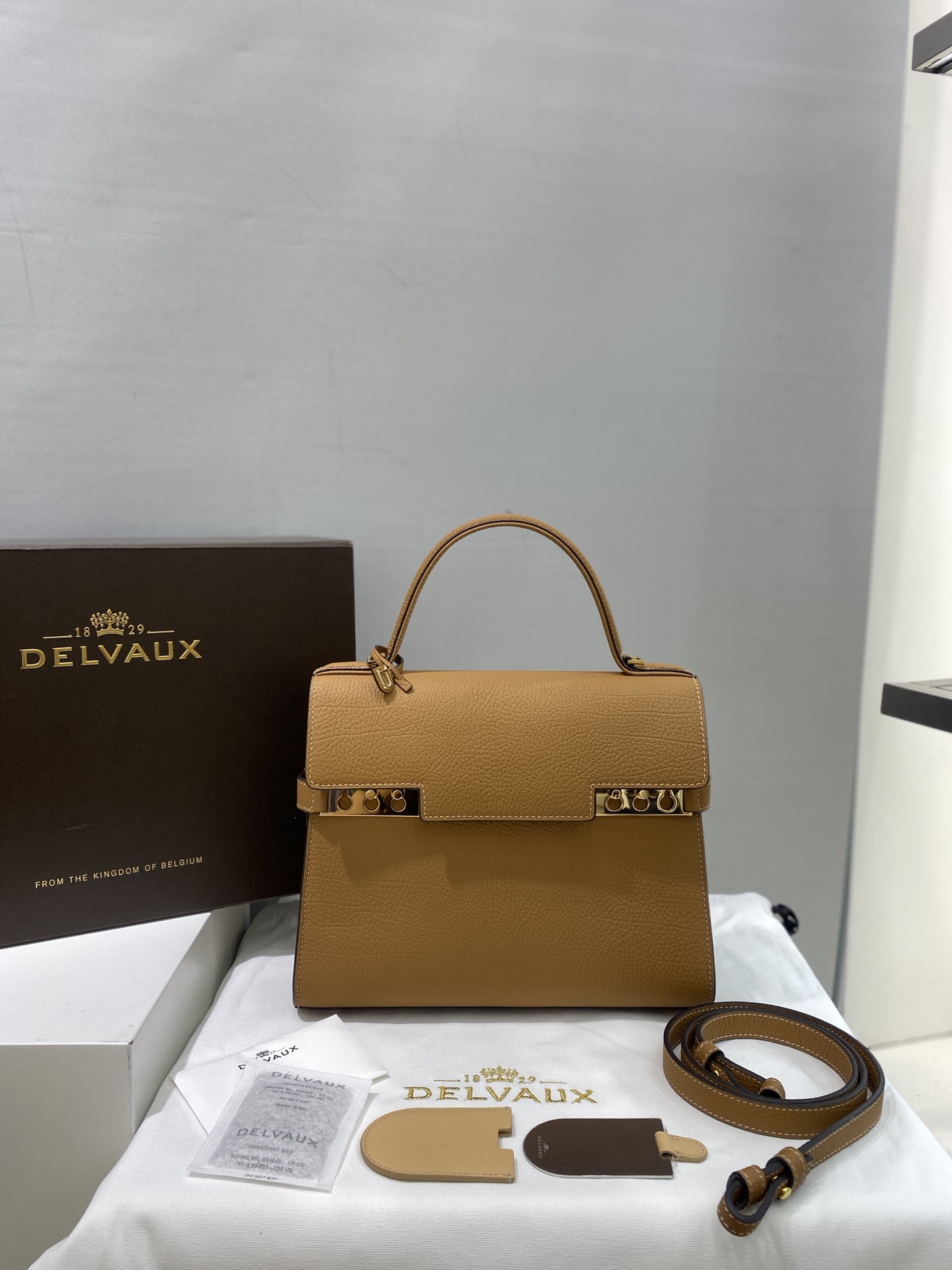 Bagsaaa Delvaux Tempête MM Brown - 27.5cm