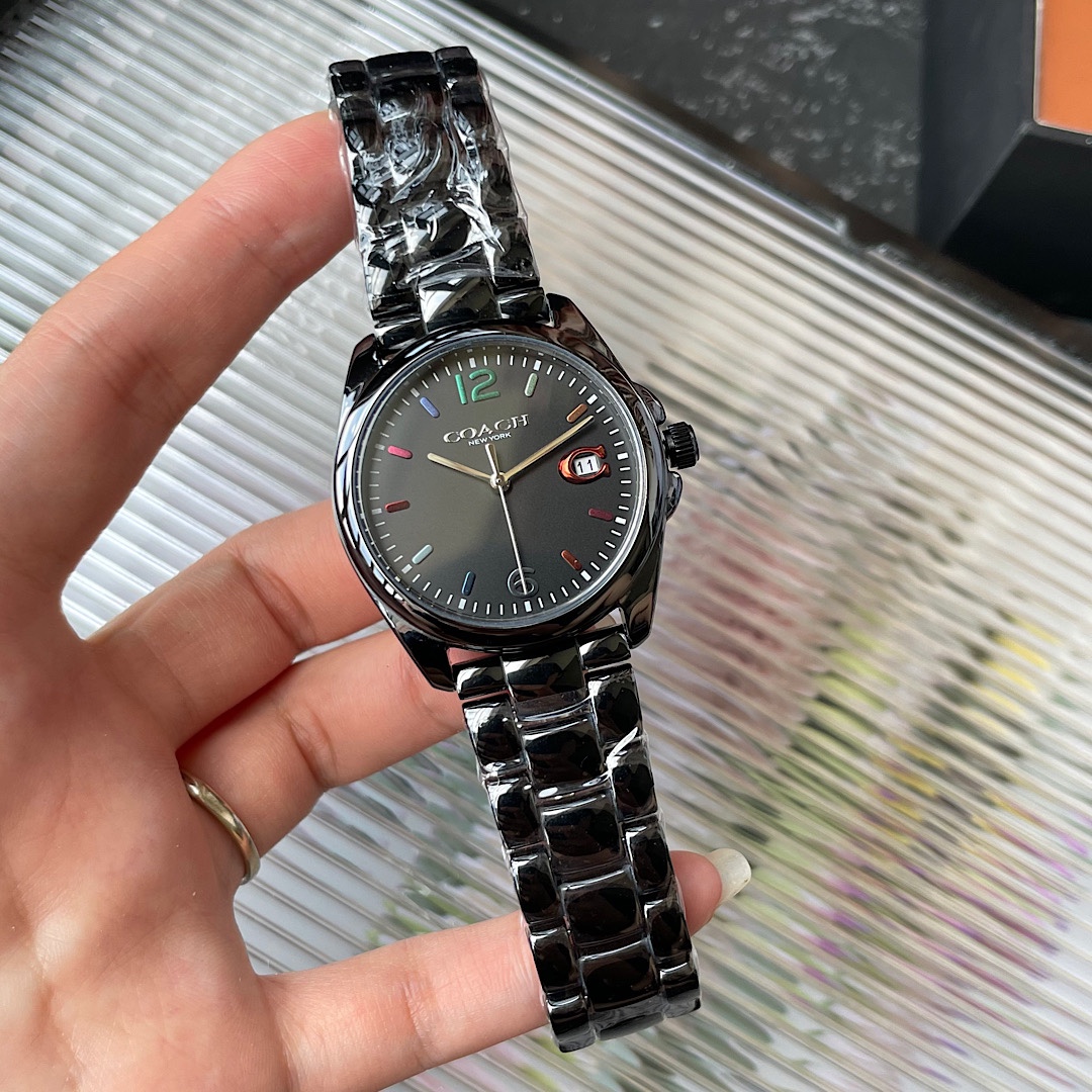 Bagsaaa Coach Greyson Watch Black - 36mm