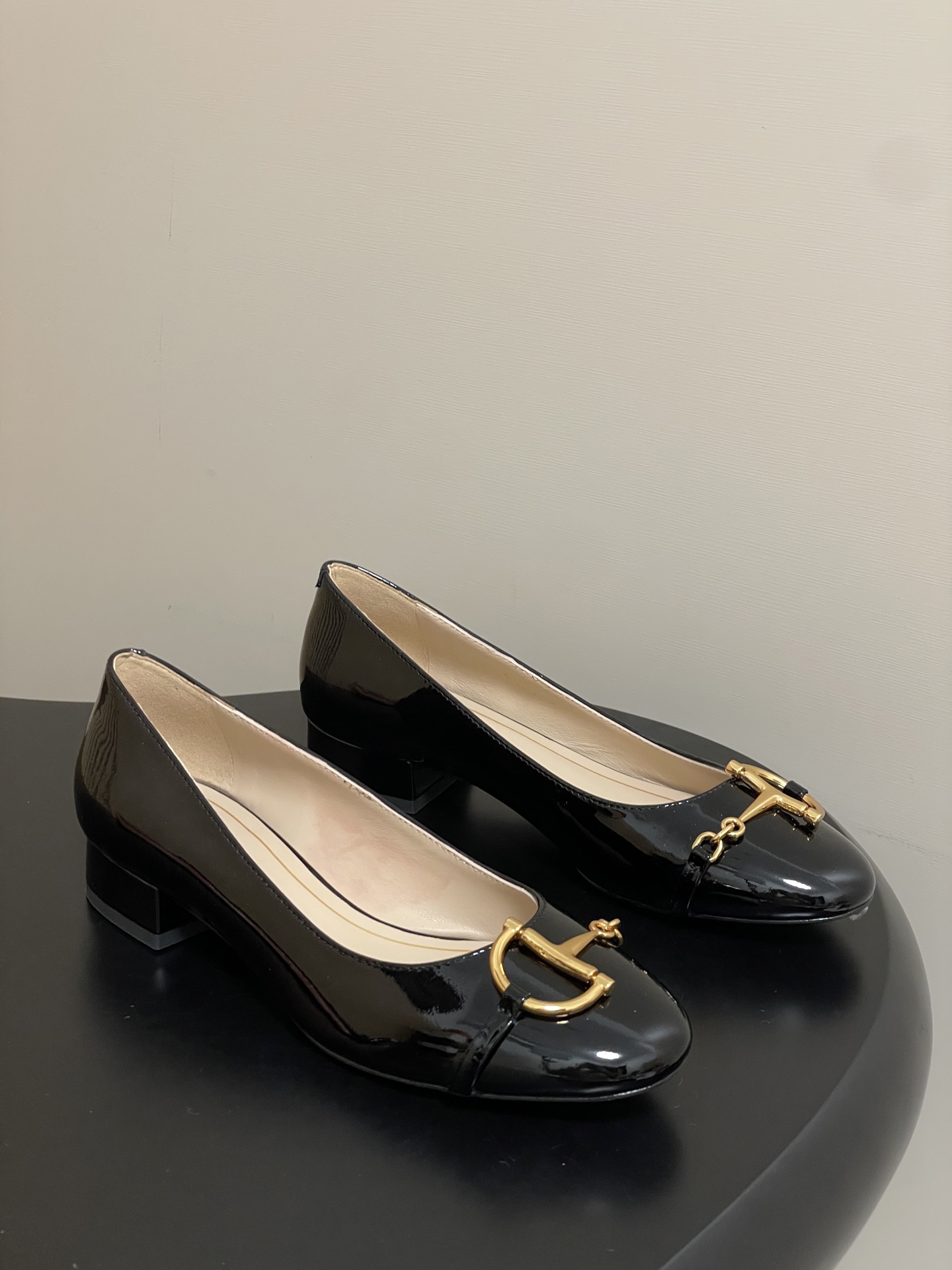 Bagsaaa Gvc*1 Women's ballet flat with half Horsebit 849652 black patent - 2.5cm