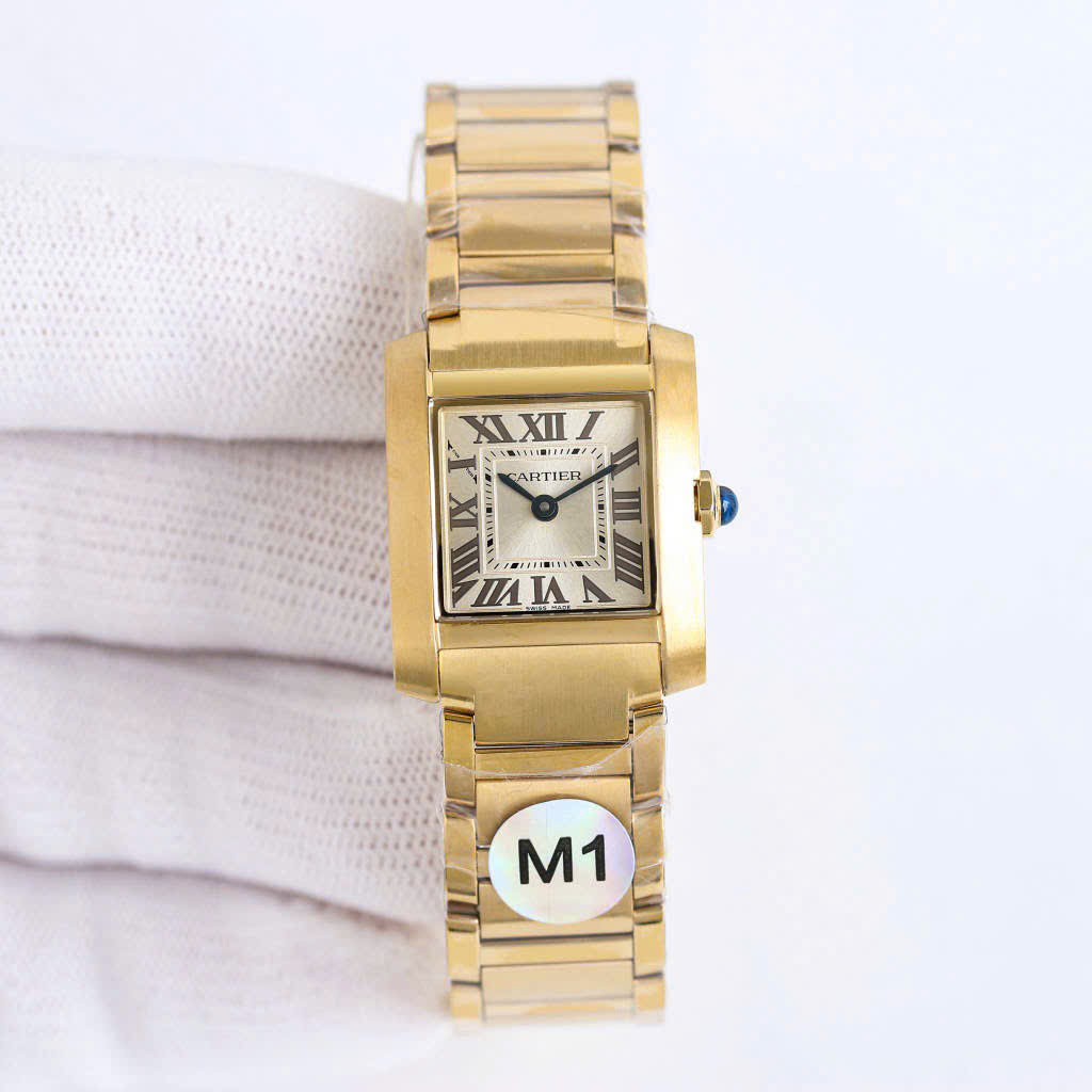 Bagsaaa Ca*t1er Ca*t1er Tank Française gold watch